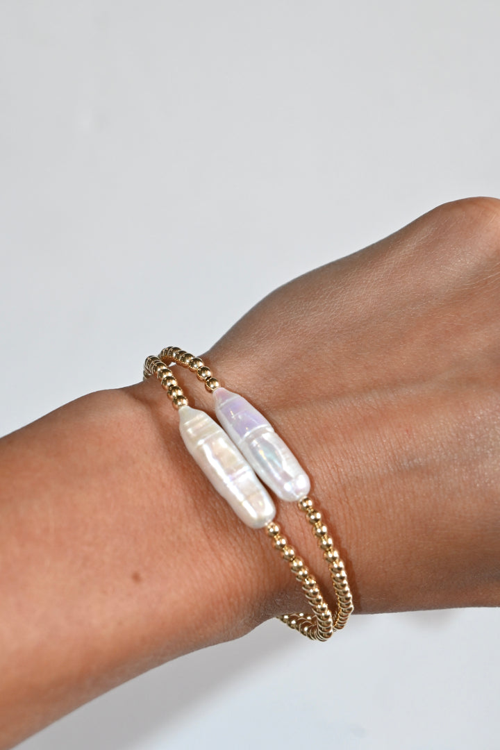 Chrishell Gold Filled & Pearls Bracelet