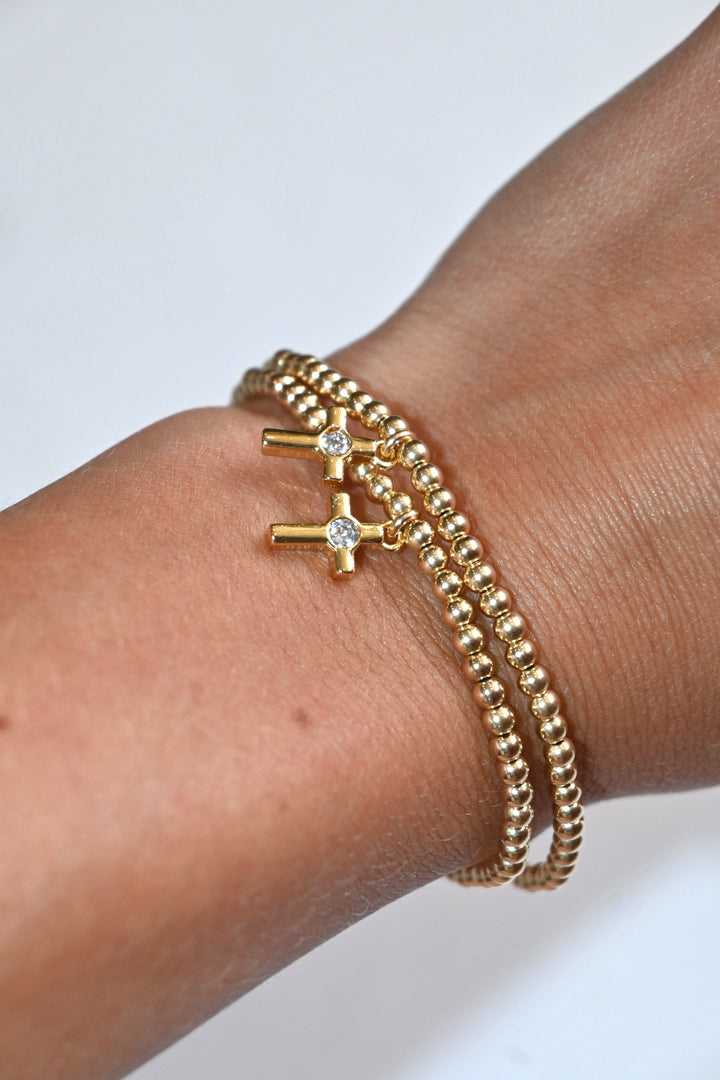 Grace Cross Charm Bracelet