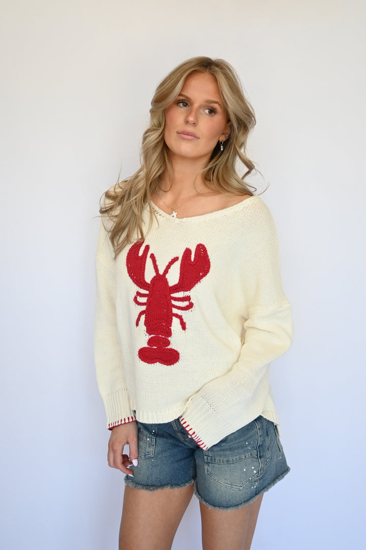 Lia Lobster Sweater