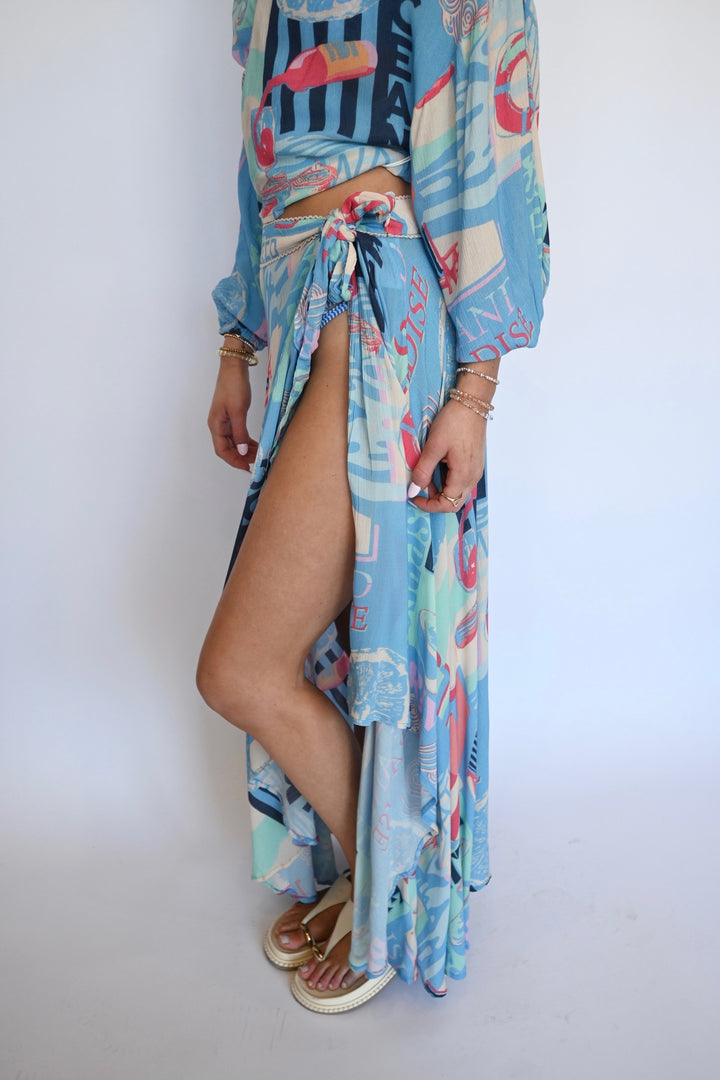 Vacay Mode High Low Skirt