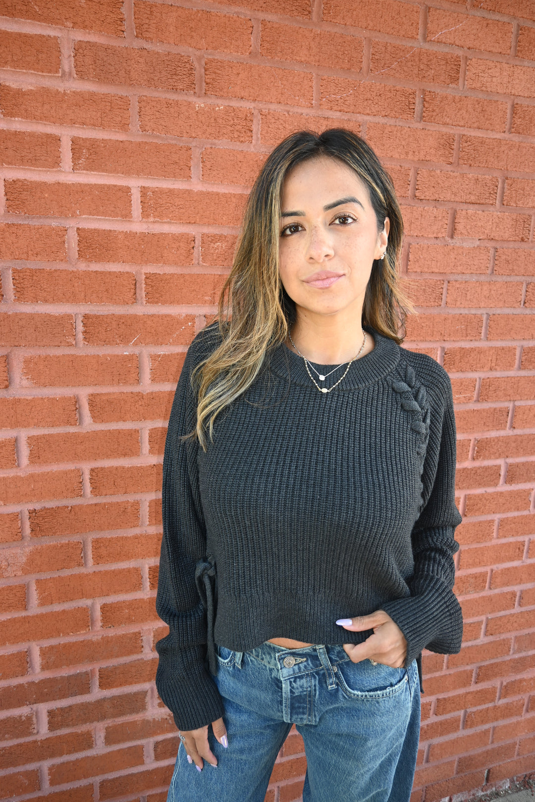 Braided Detail Sweater