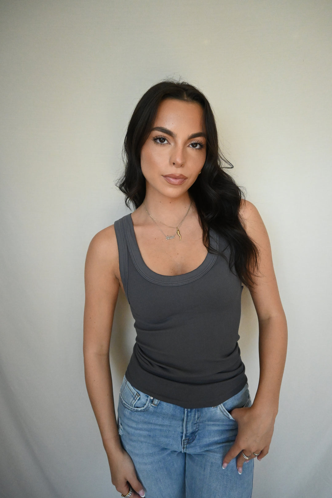 Reversible Ribbed Tank Top