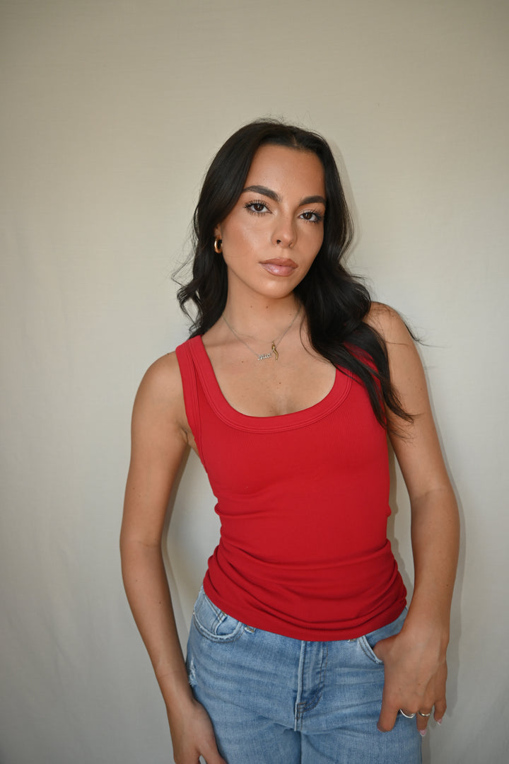 Reversible Ribbed Tank Top
