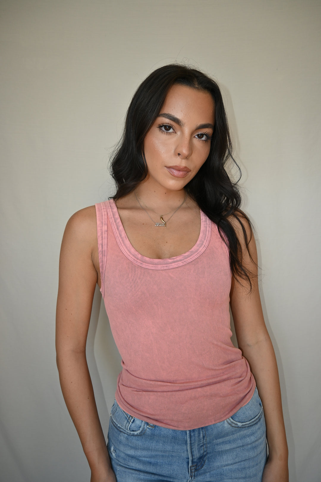 Vintage Reversible Ribbed Tank
