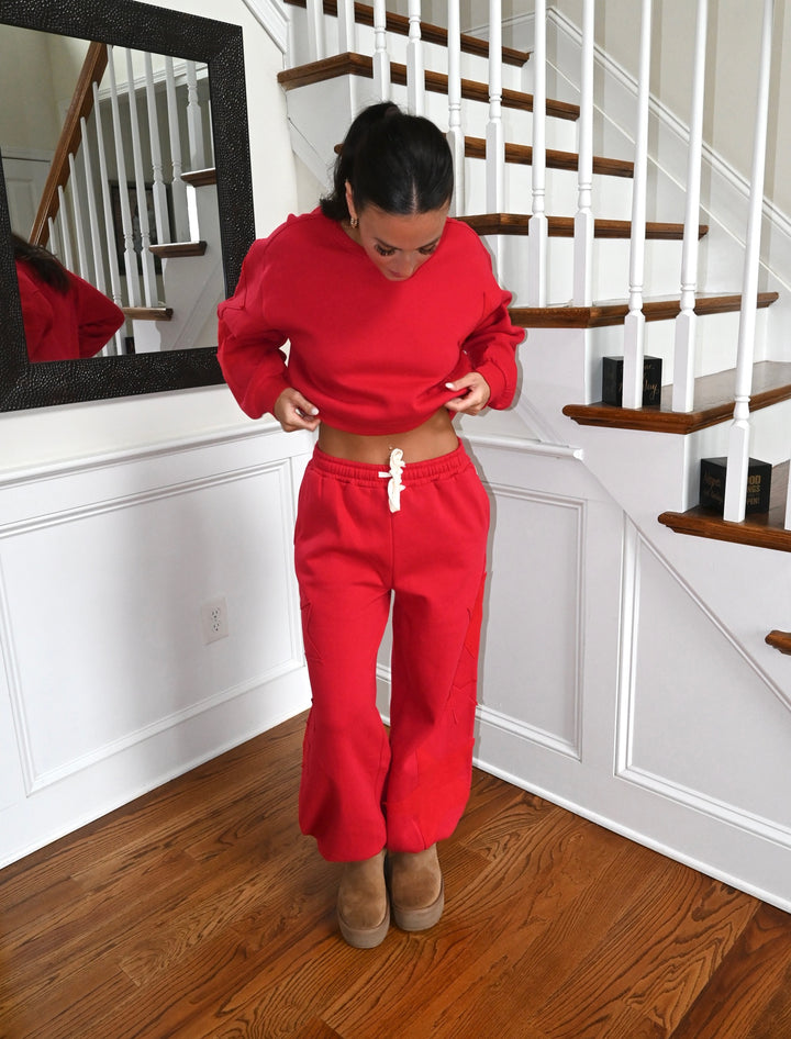 Star Applique Fleece Jogger
