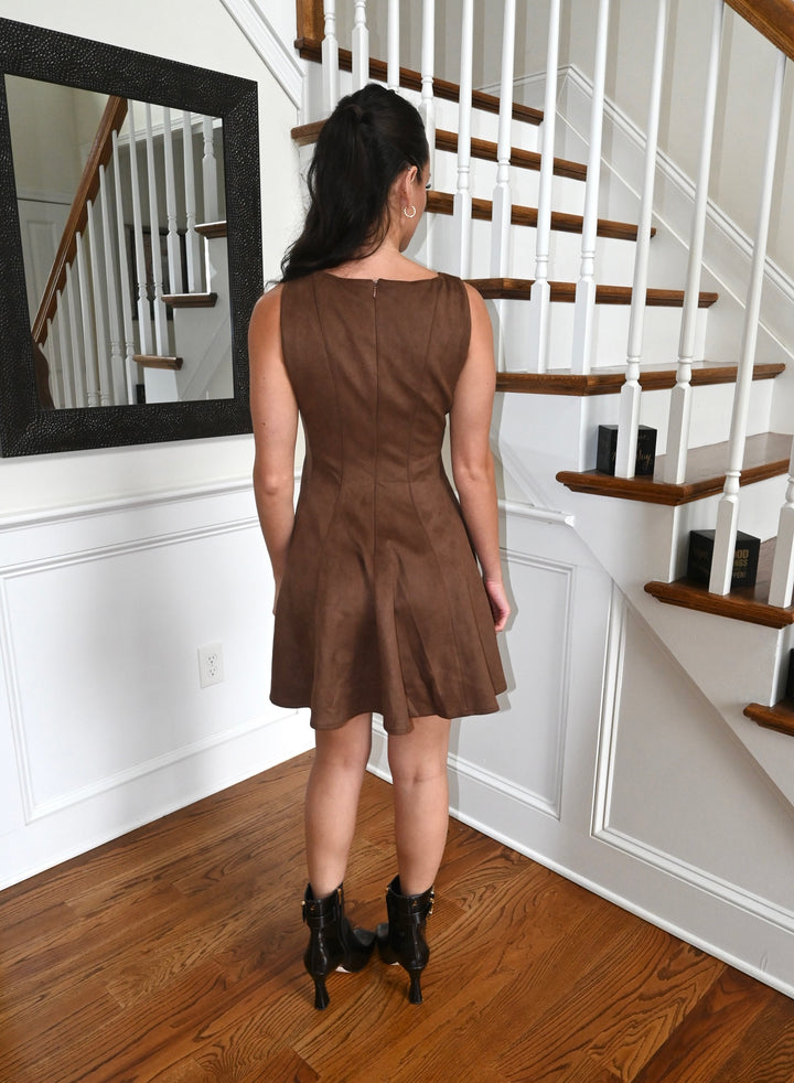 Far West Suede Mini Dress