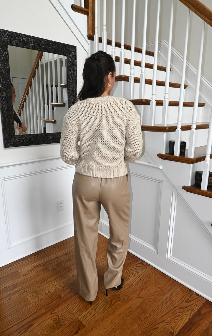 Macchiato Faux Leather Pants