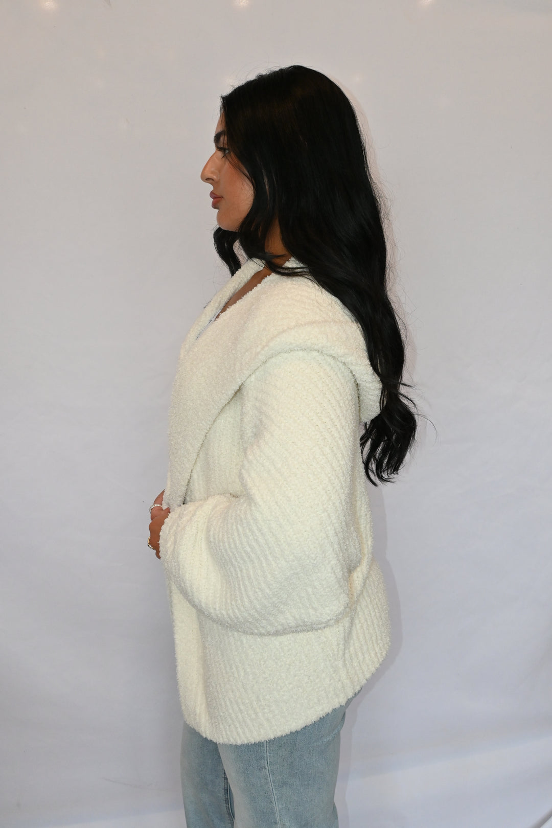 COZY HOOD CARDIGAN