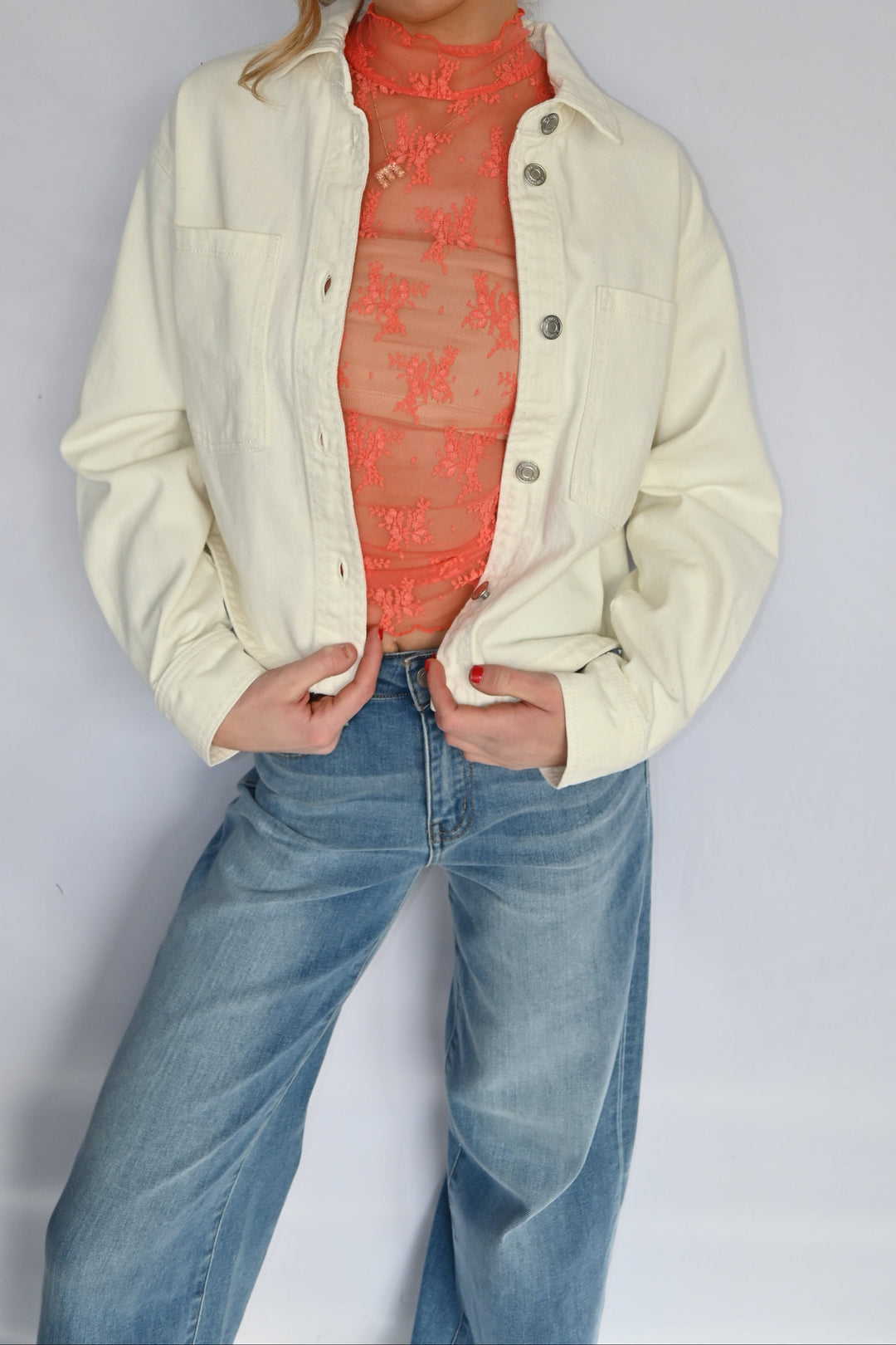 All Day Cropped Denim Jacket