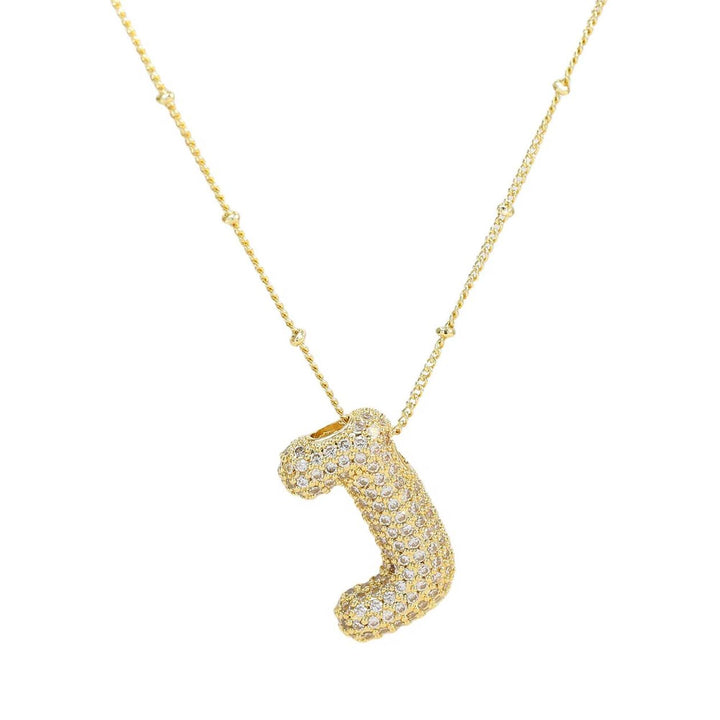 Bubble Initial Necklace