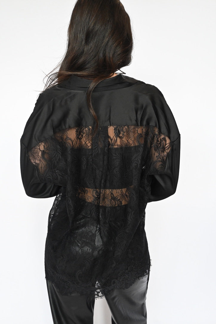 Lace Back Blouse