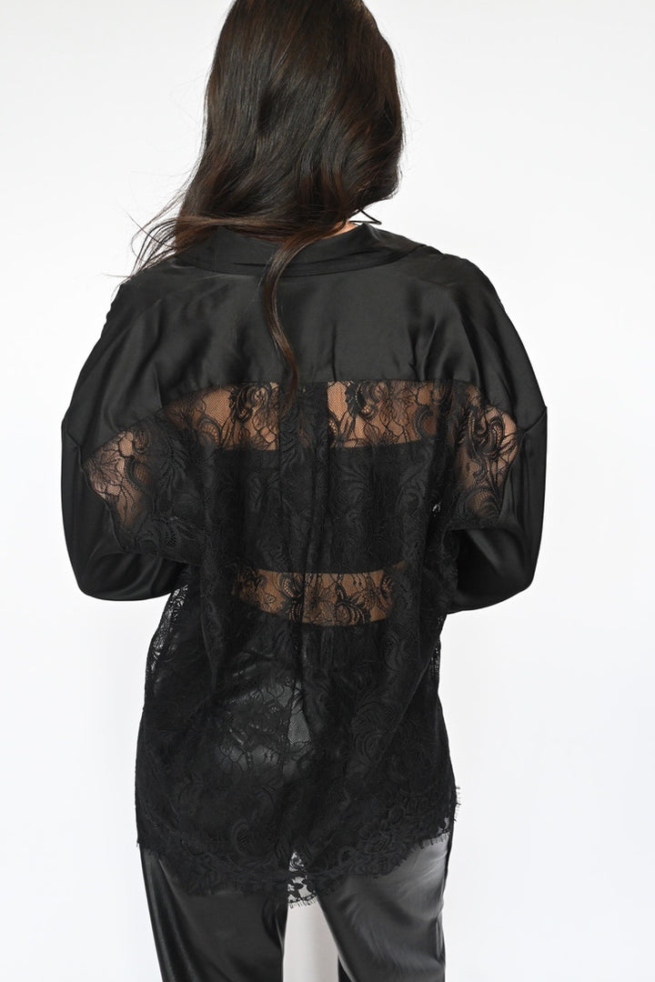 Lace Back Blouse