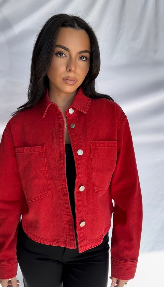 All Day Cropped Denim Jacket