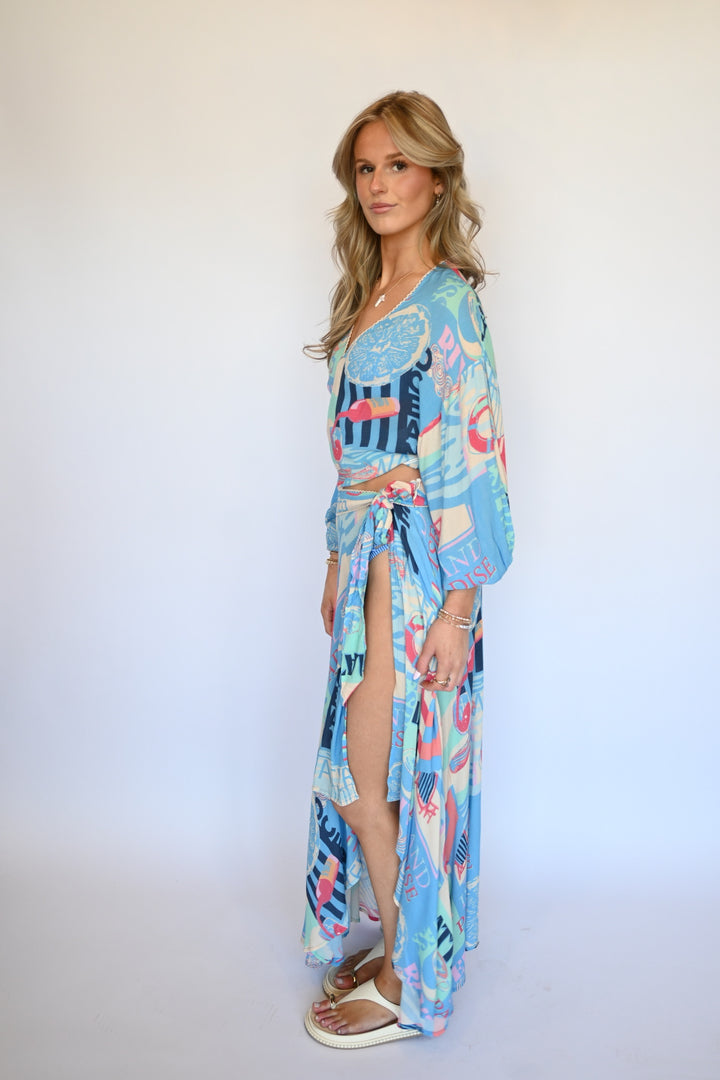 Vacay Mode High Low Skirt