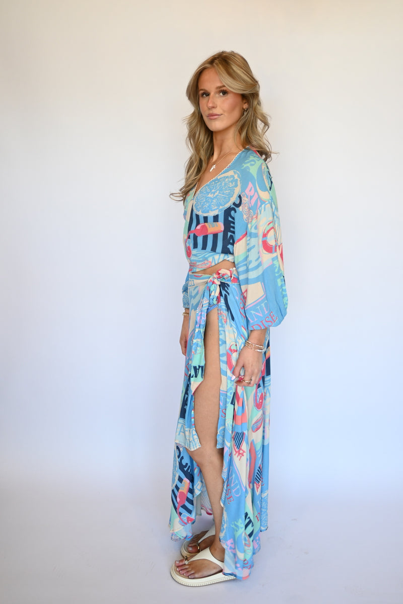 Vacay Mode High Low Skirt