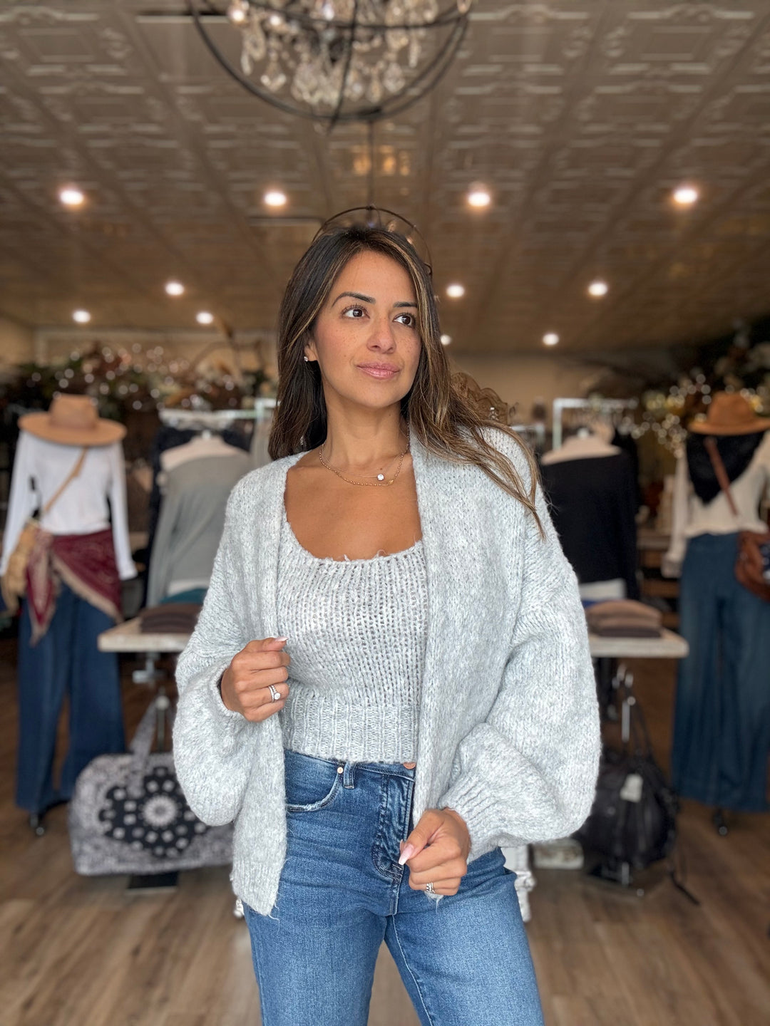 TANK CARDIGAN SET