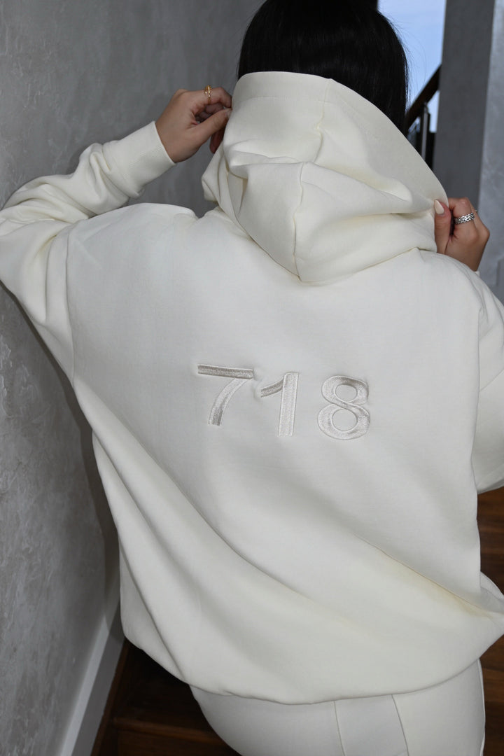 MINT 718 Embroidered Back Hoodie