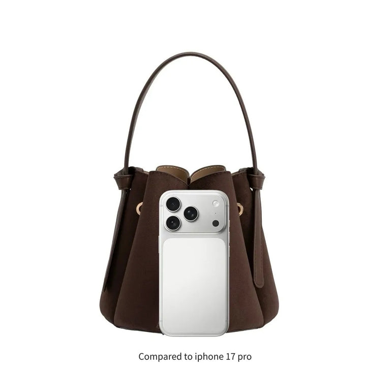 Laguna Mini Recycled Vegan Suede Top Handle Bag