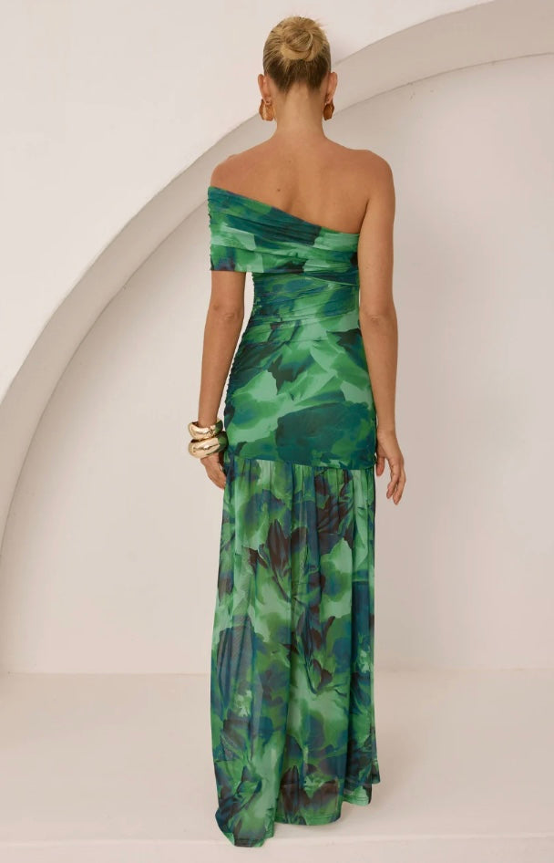 MISAKI ONE SHOULDER MAXI DRESS