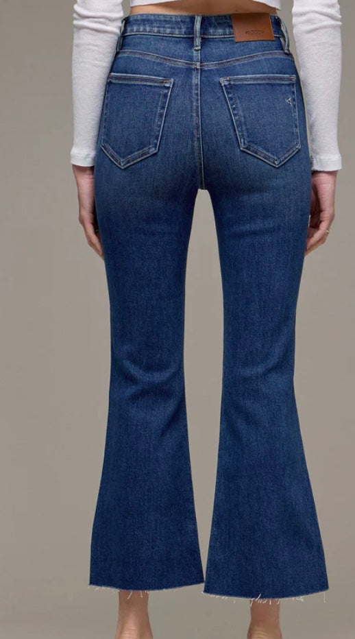 Happi High Rise Denim Crop Flare