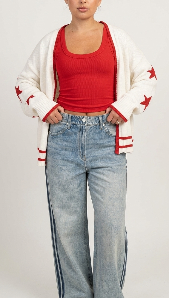 USA Knit Cardigan