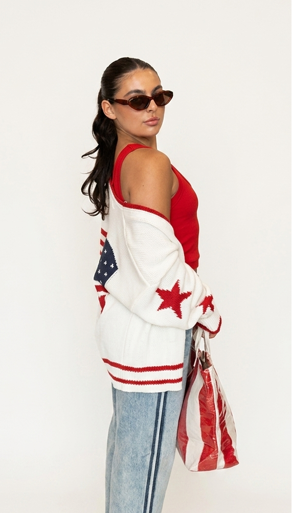 USA Knit Cardigan