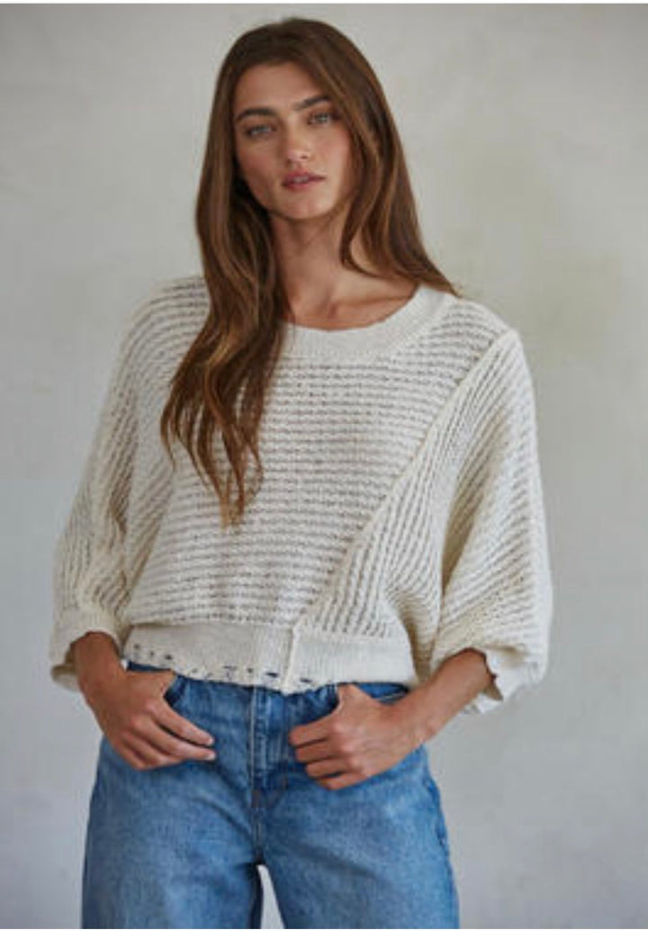 The Relaxed Edge Cropped Sweater