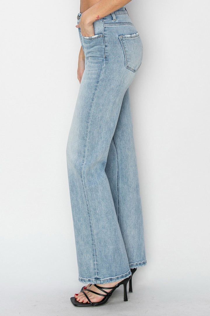 Kehlani High Rise Straight Jeans