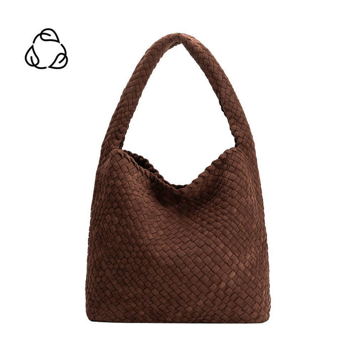 Johanna Suede Vegan Shoulder Bag