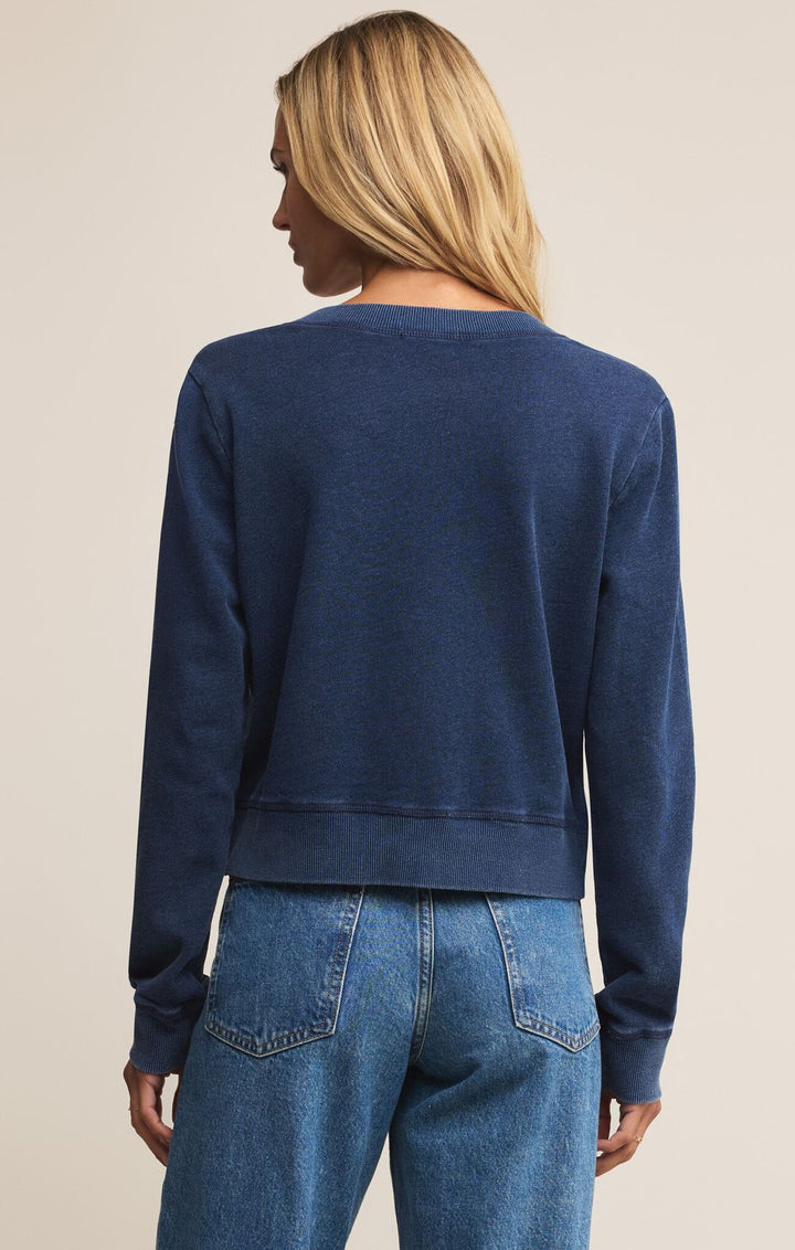 Daily Knit Denim Cardigan