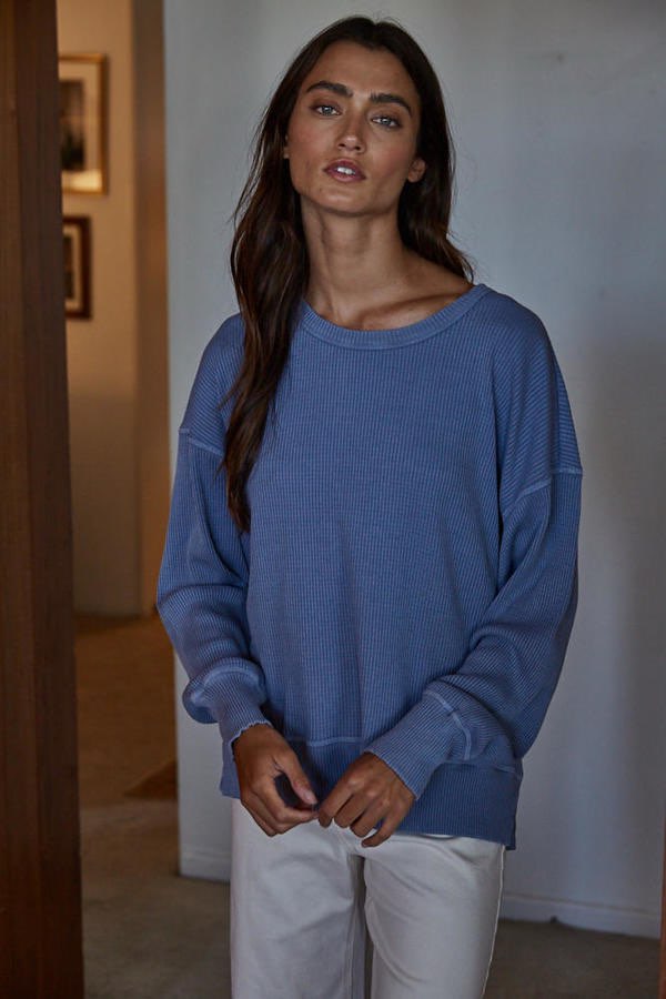 Homebody Waffle Pullover