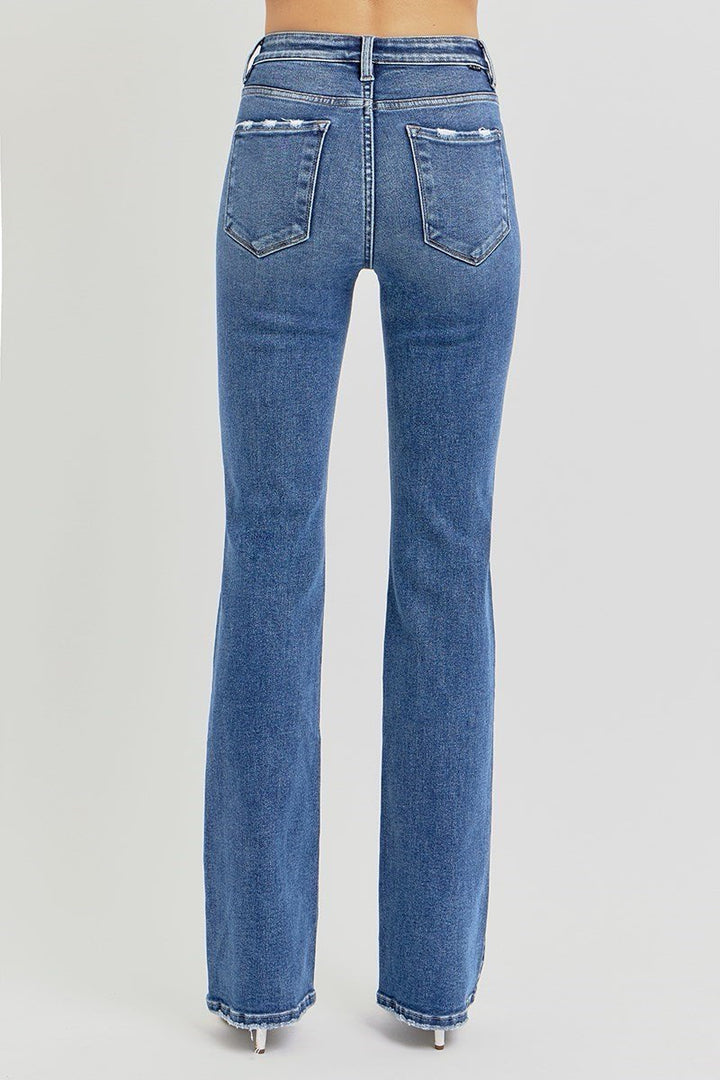 TC High Rise Straight Leg Jeans