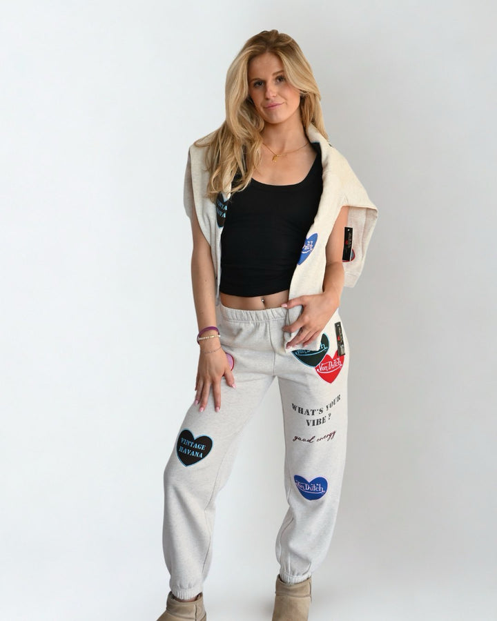 Von Dutch Heart Patch Joggers