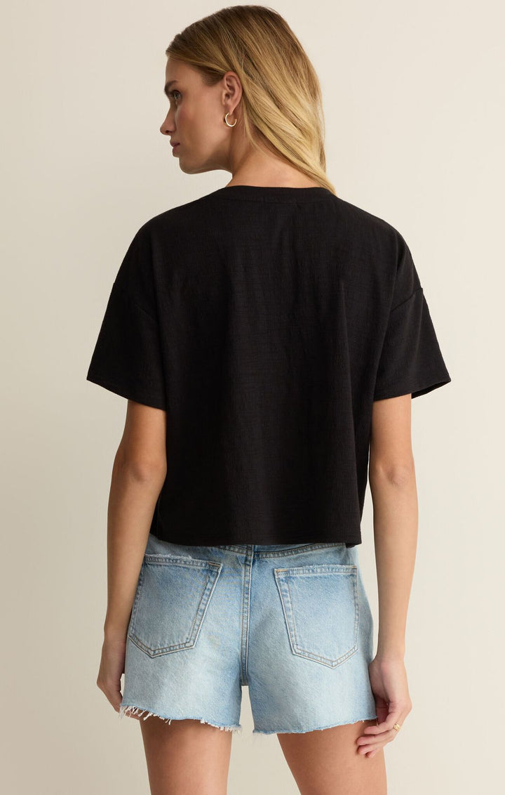 Sway Textured Cropped Tee