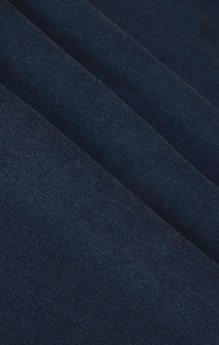 Reese Jersey Denim Button Up