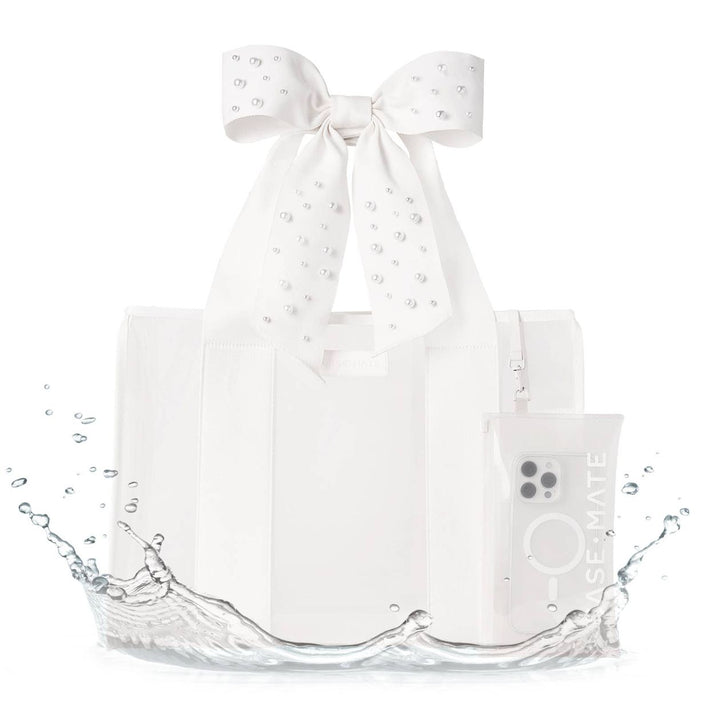 Pearl Bow Jelly Tote Bag