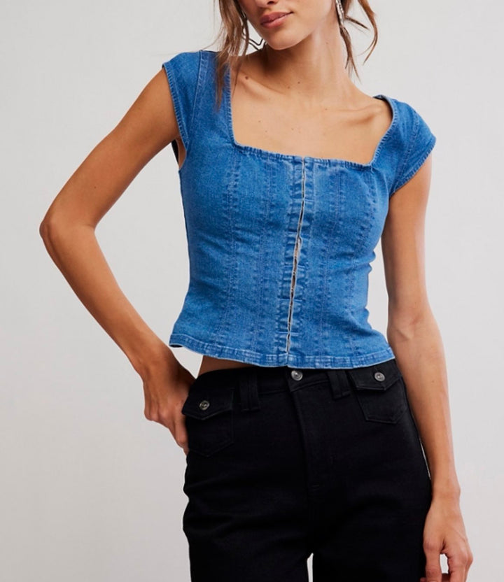MARILYN DENIM CORSET