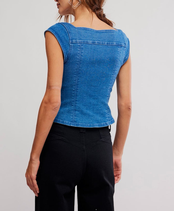 MARILYN DENIM CORSET
