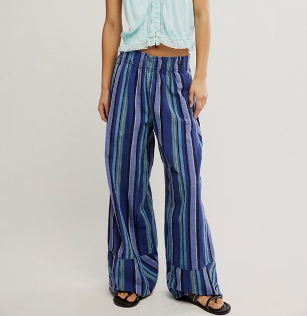 Days End Solar Stripe Linen Pant