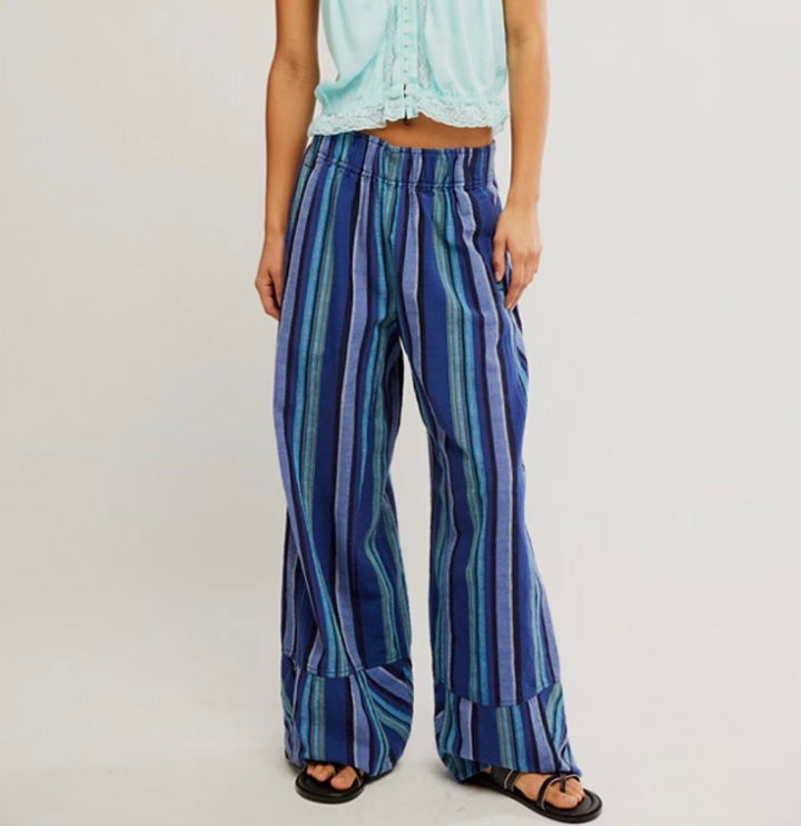 Days End Solar Stripe Linen Pant