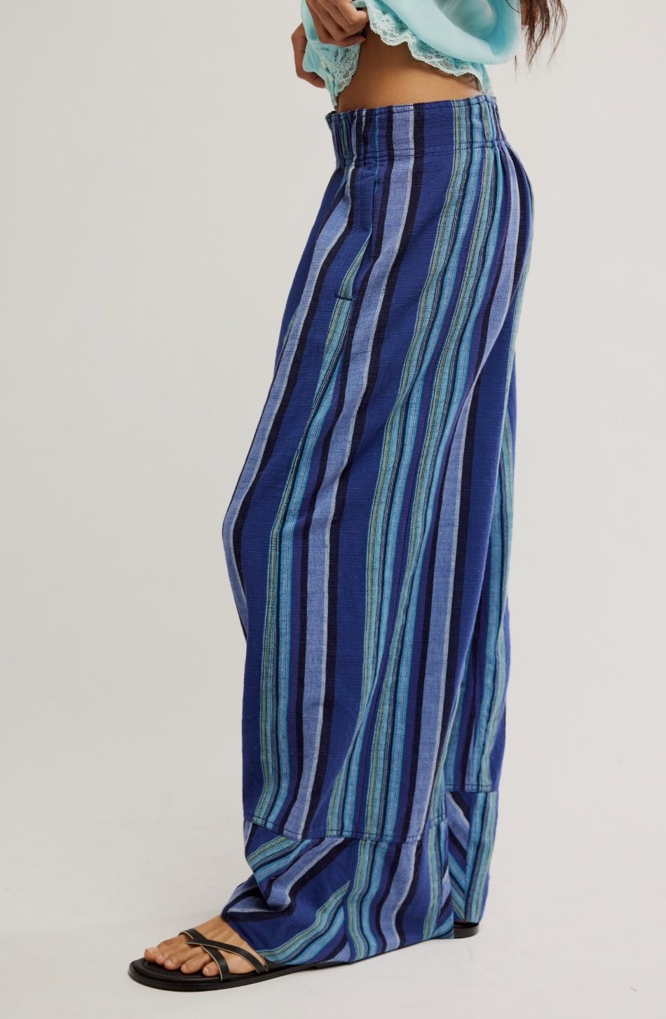 Days End Solar Stripe Linen Pant