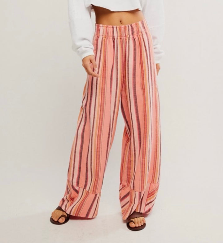 Days End Solar Stripe Linen Pant