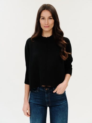 OSLO FUNNEL NECK 3/4 LENGTH SLEEVE SWEATER