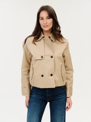 ARDEN CROPPED TRENCH JACKET