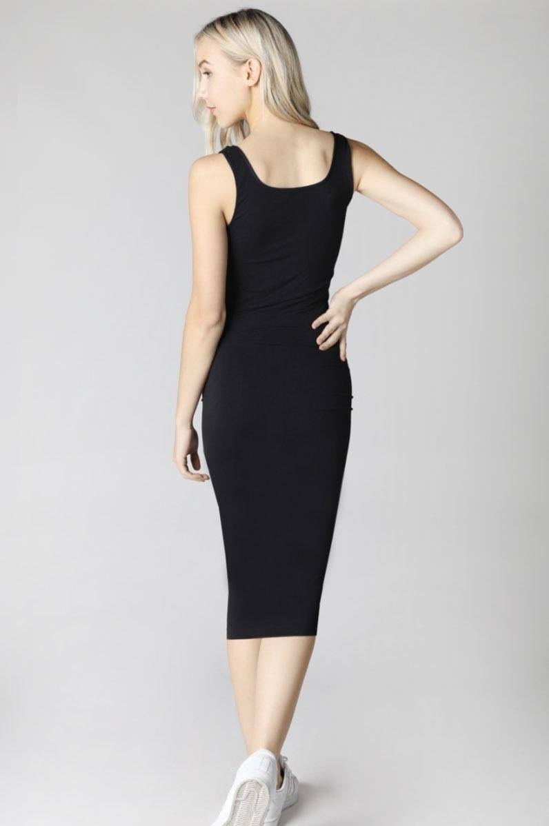 Ribbed Midi Dress