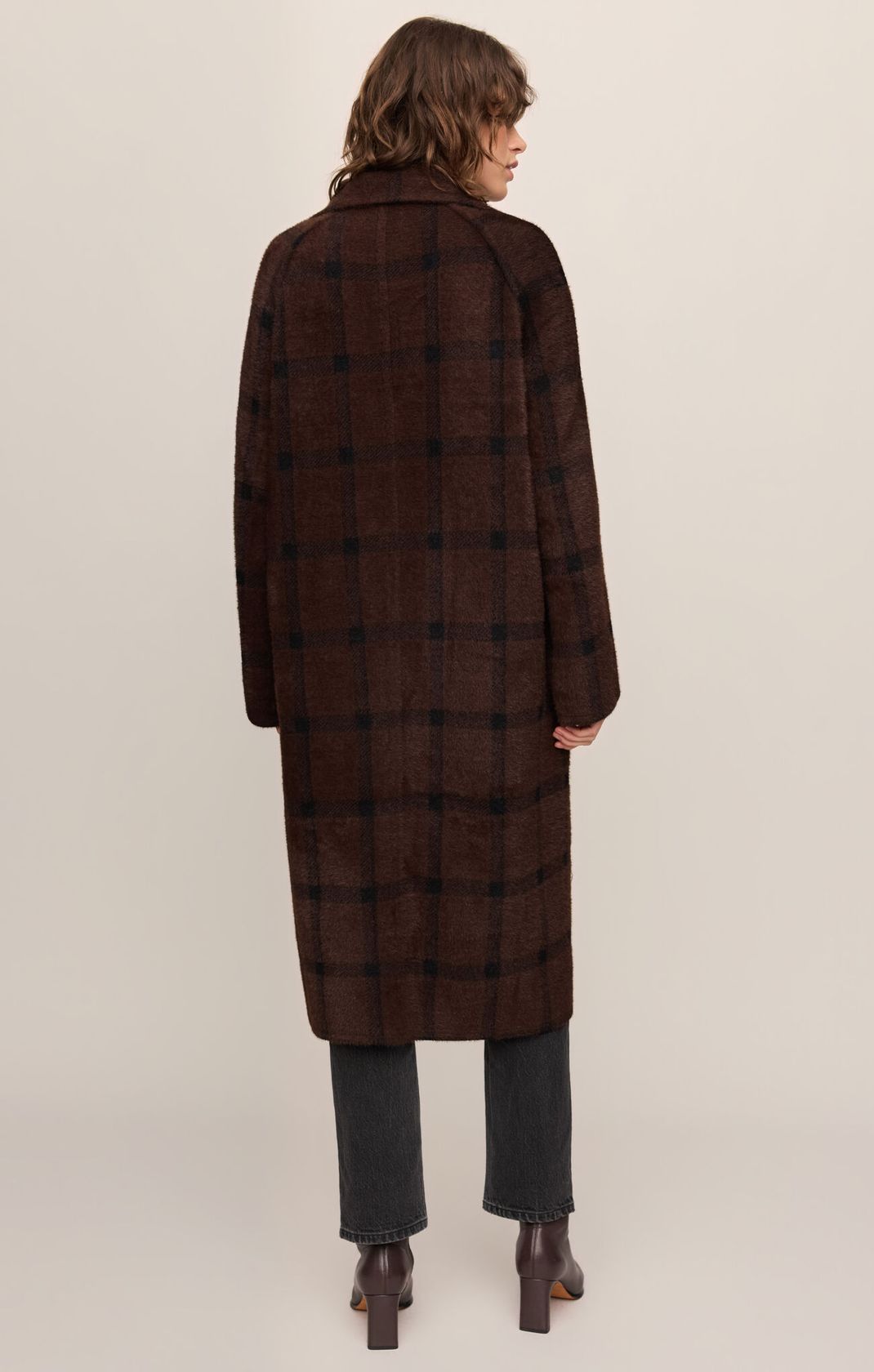 Crosby Plaid Cocoon Coat