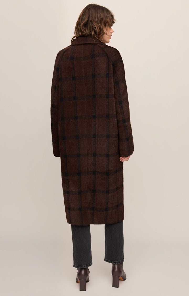 Crosby Plaid Cocoon Coat