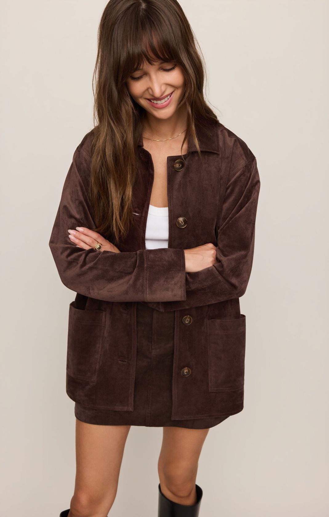 Decker Suede Chore Coat
