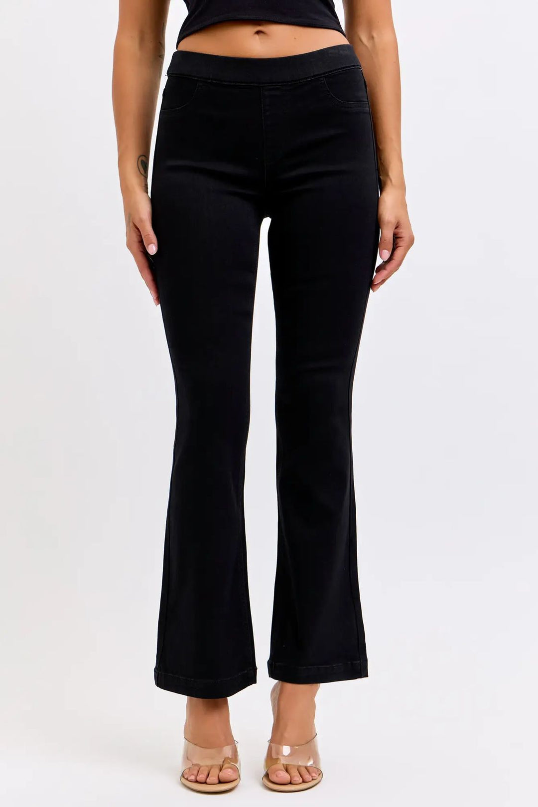 Black Petite Flare Jegging