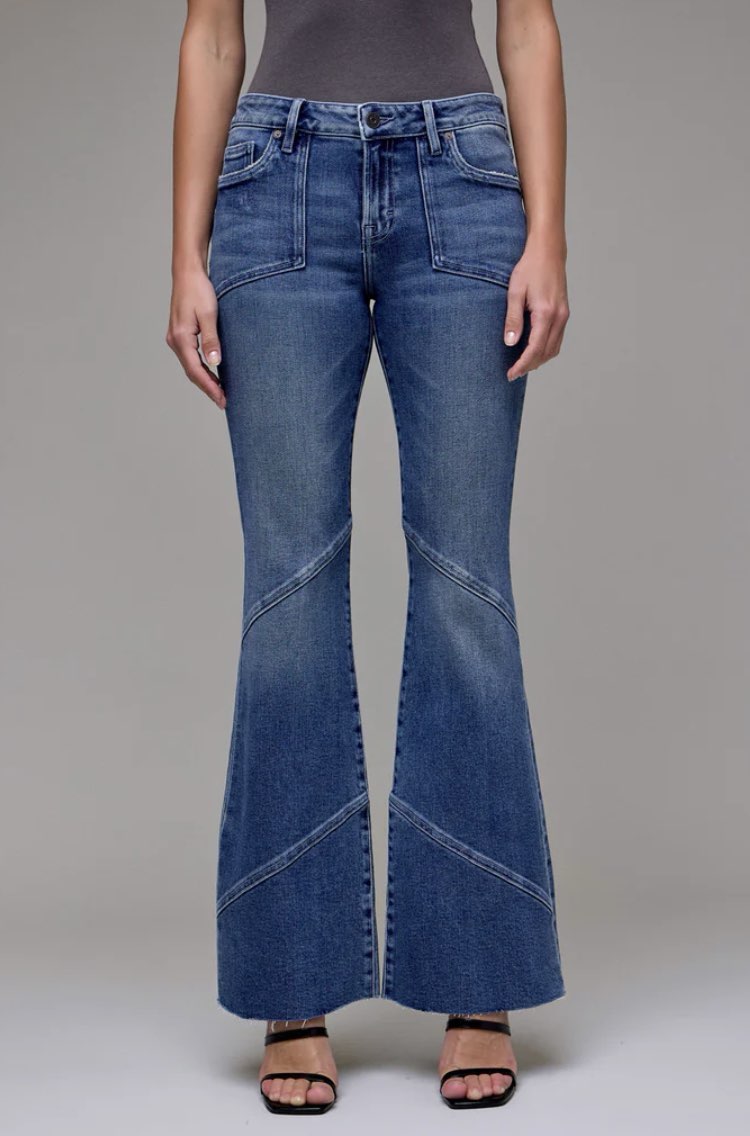 Oriana Low Rise Flare Jeans